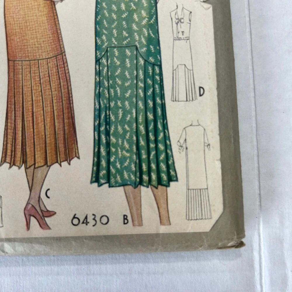 McCall Antique Early 1900's Pattern #6430 Misses/Ladies Dress Size 16 HTF RARE‎